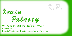 kevin palasty business card